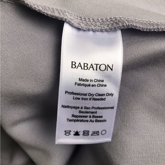 ARITZIA Babaton Barrett Peplum Women’s Top Size S Back Zip Lilac‎ Ruffle - Picture 8 of 15